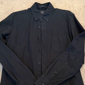 J. Crew Midnight Black Long Sleeve Shirt (Men’s Medium, Slim fit)